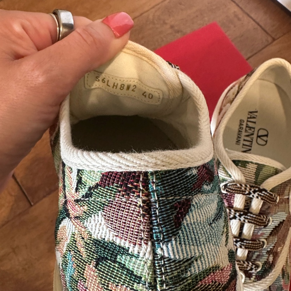 Valentino Garavani Multicolor Camouflage Sneakers View 5